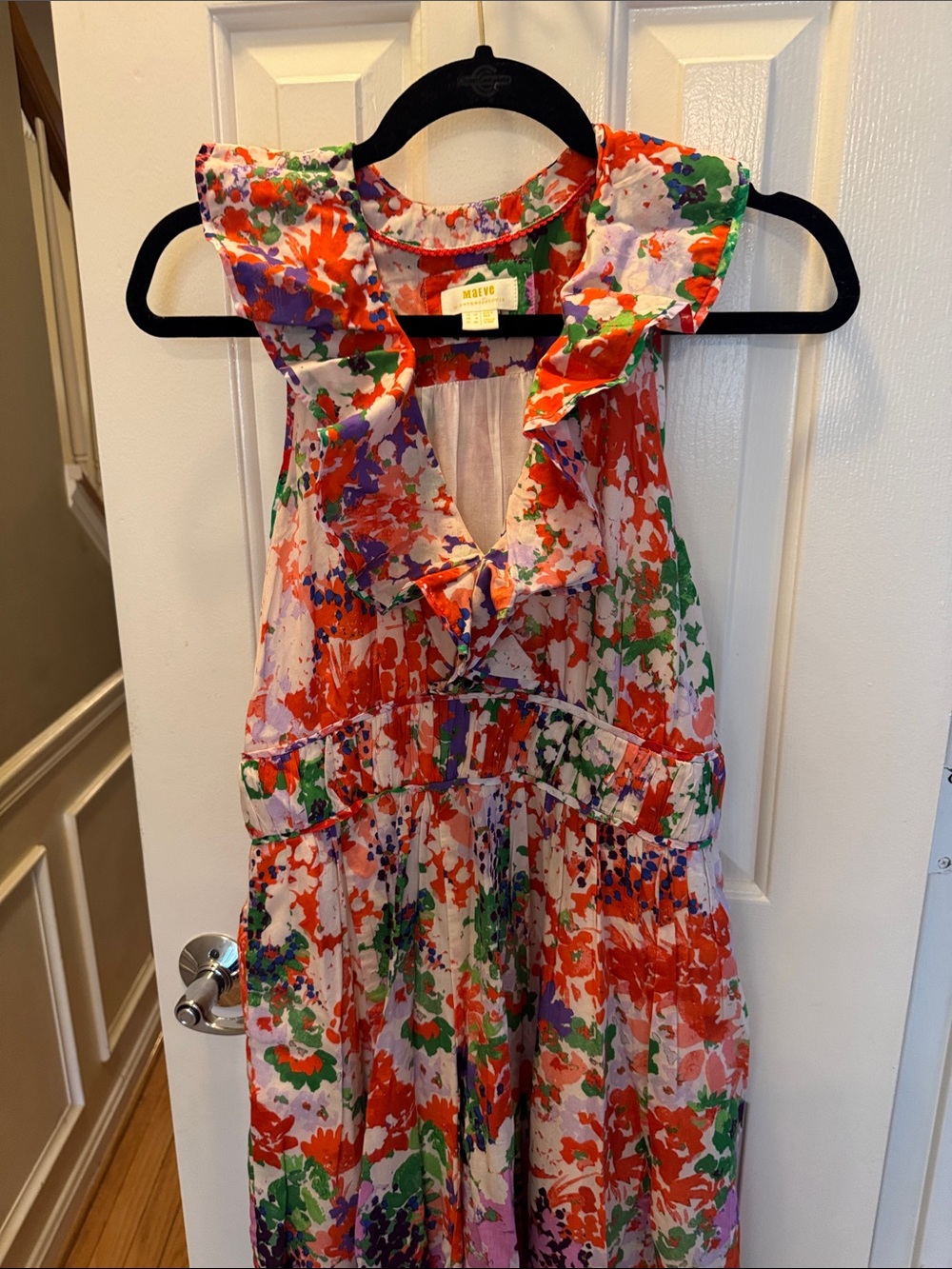Vibrant Multicolor Floral Maxi Dress- Anthropology Maeve Size 6